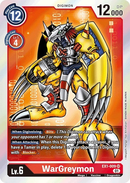 Image for WarGreymon - Digimon Card Game