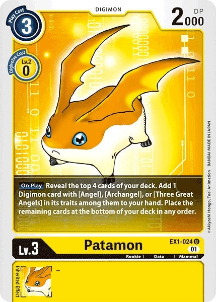 Image for Patamon - Digimon Card Game