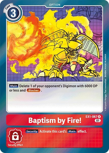 Image for Baptism by Fire! - Digimon Card Game