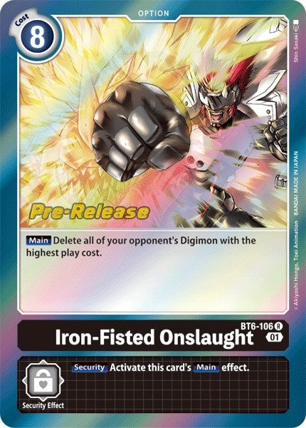 Image for Iron-Fisted Onslaught - Digimon Card Game