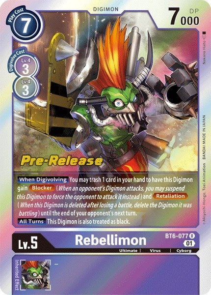 Image for Rebellimon - Digimon Card Game