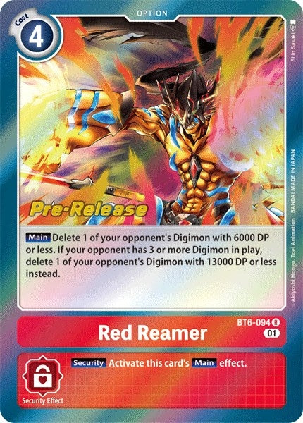 Image for Red Reamer - Digimon Card Game