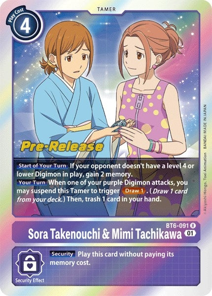 Image for Sora Takenouchi & Mimi Tachikawa - Digimon Card Game