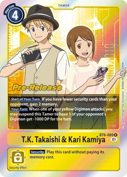 Image for T.K. Takaishi & Kari Kamiya - Digimon Card Game