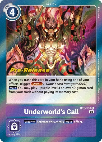 Image for Underworld's Call - Digimon Card Game