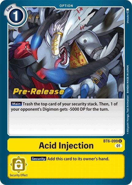 Image for Acid Injection - Digimon Card Game