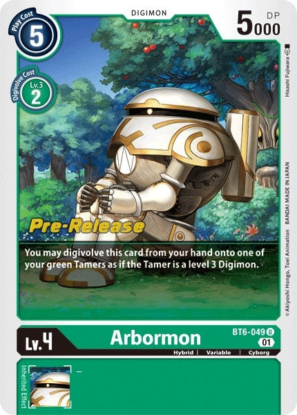 Image for Arbormon - Digimon Card Game