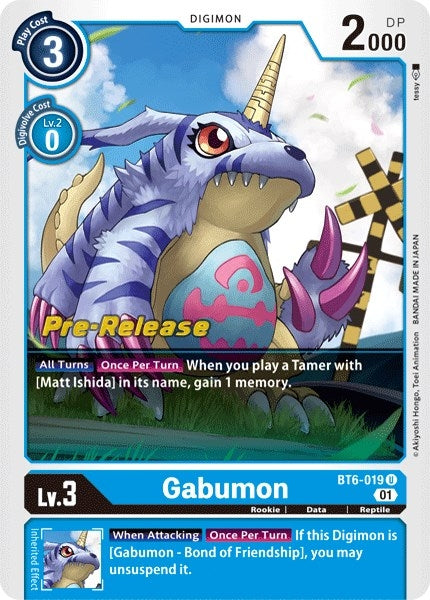 Image for Gabumon - Digimon Card Game