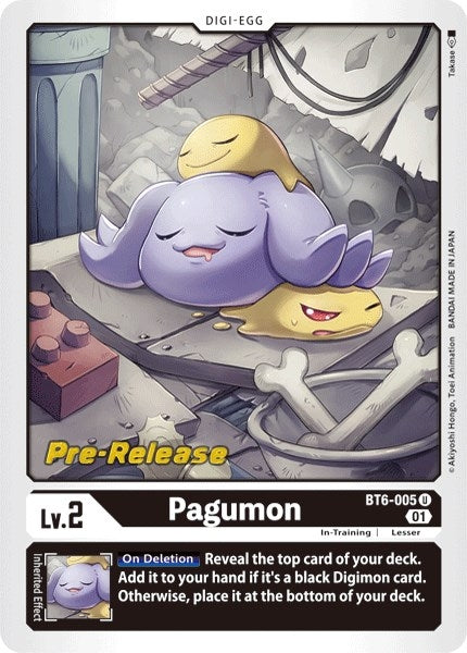 Image for Pagumon - Digimon Card Game