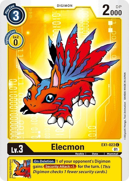 Image for Elecmon - Digimon Card Game