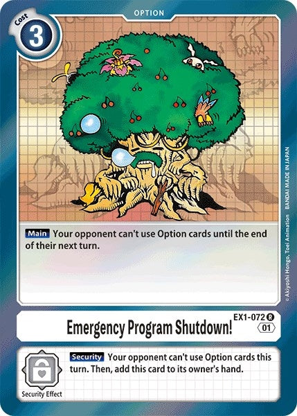 Image for Emergency Program Shutdown! - Digimon Card Game
