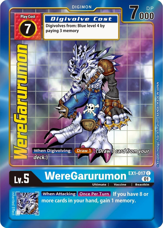 Image for WereGarurumon (Alternate Art) - Digimon Card Game