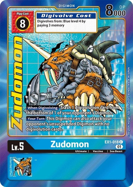 Image for Zudomon (Alternate Art) - Digimon Card Game