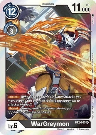 Image for WarGreymon - BT2-065 (Classic Collection) - Digimon Card Game
