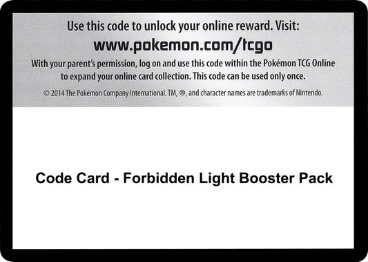 Image for Code Card - Forbidden Light Booster Pack - Pokemon