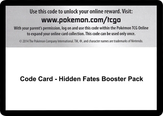 Image for Code Card - Hidden Fates Booster Pack - Pokemon