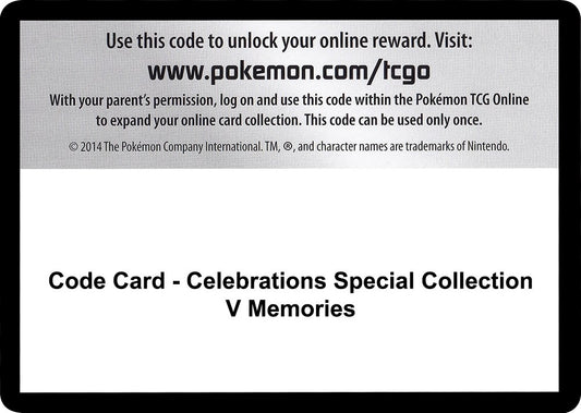 Image for Code Card - Celebrations Special Collection - V Memories - Pokemon