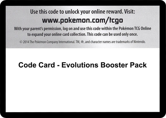 Image for Code Card - Evolutions Booster Pack - Pokemon