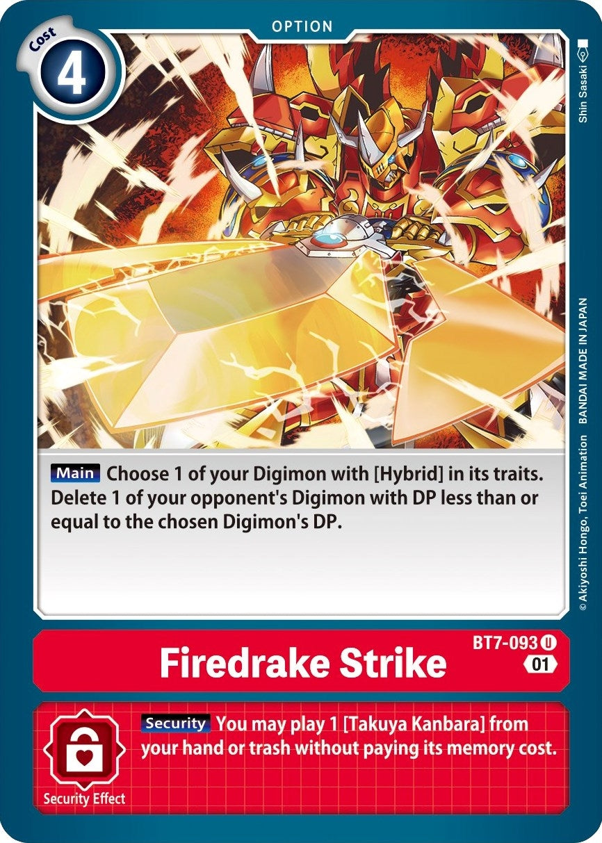 Image for Firedrake Strike - Digimon Card Game