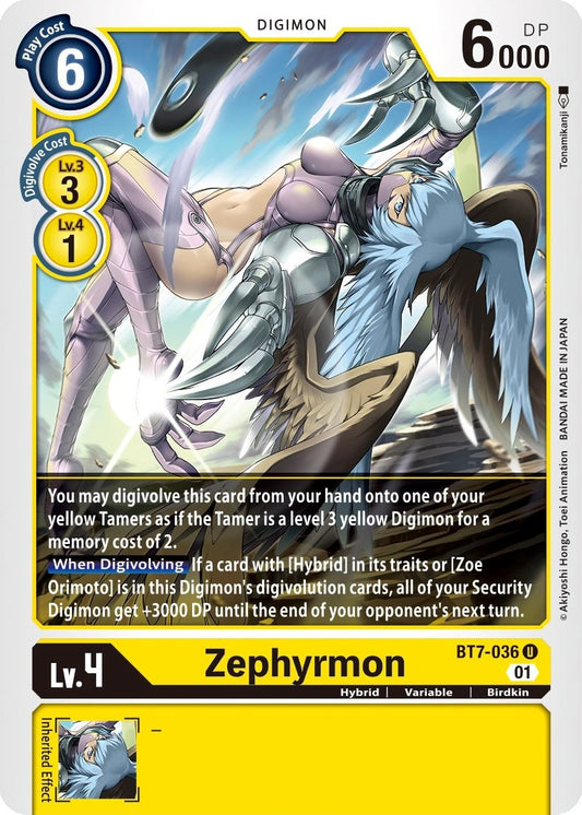 Image for Zephyrmon - Digimon Card Game