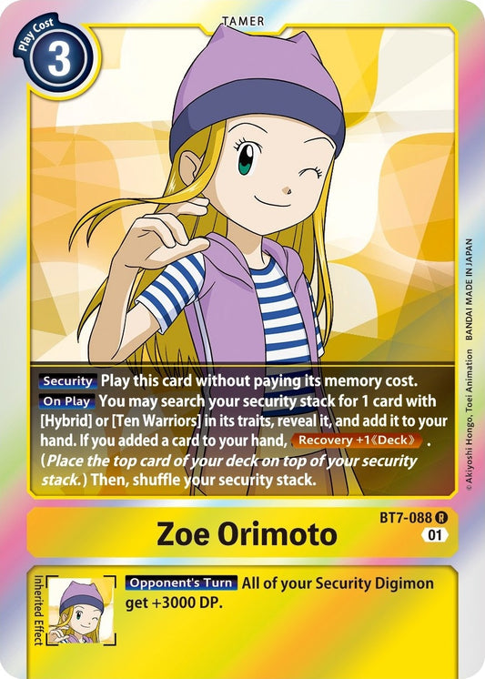 Image for Zoe Orimoto - Digimon Card Game