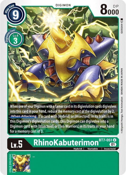 Image for Rhinokabuterimon - Digimon Card Game