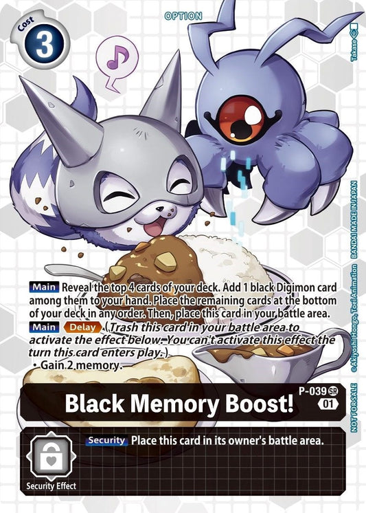 Image for Black Memory Boost! - P-039 (Next Adventure Box Promotion Pack) - Digimon Card Game
