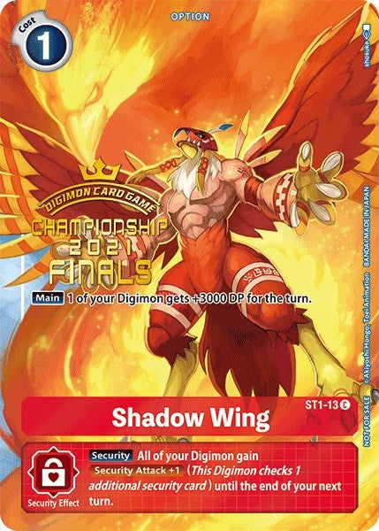 Image for Shadow Wing (2021 Championship Finals Tamer's Evolution Pack) - Digimon Card Game