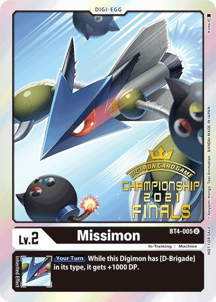 Image for Missimon (2021 Championship Finals Event Pack Alt-Art Gold Stamp Set) - Digimon Card Game