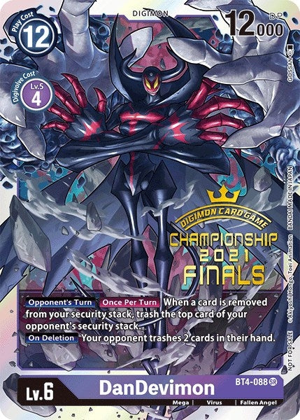 Image for DanDevimon (2021 Championship Finals Event Pack Alt-Art Gold Stamp Set) - Digimon Card Game