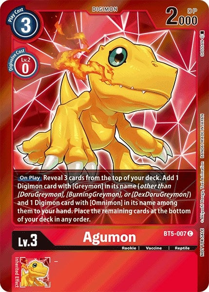Image for Agumon (Event Pack 2) - Digimon Card Game