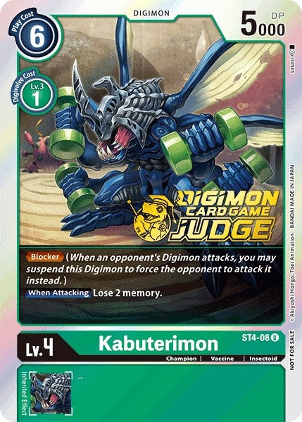 Image for Kabuterimon - ST4-08 (Judge Pack 1) - Digimon Card Game