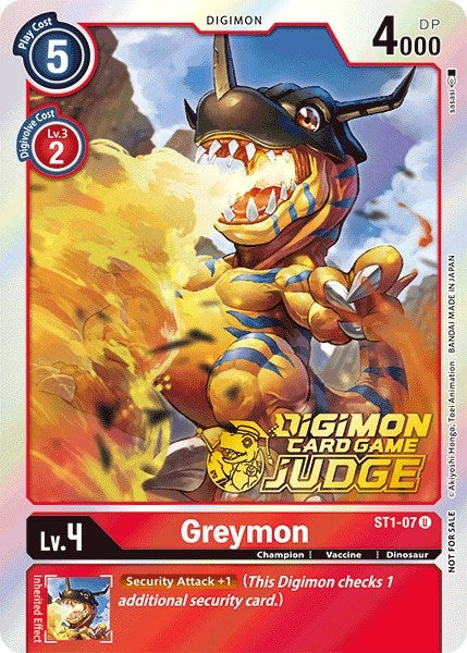 Image for Greymon (Judge Pack 1) - Digimon Card Game