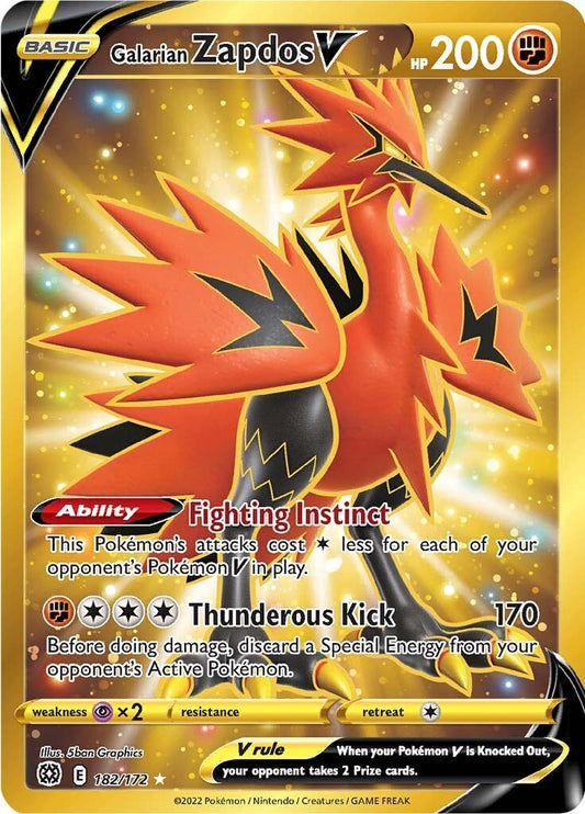 Image for Galarian Zapdos V (Secret) - Pokemon
