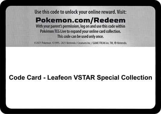 Image for Code Card - Leafeon VSTAR Special Collection - Pokemon
