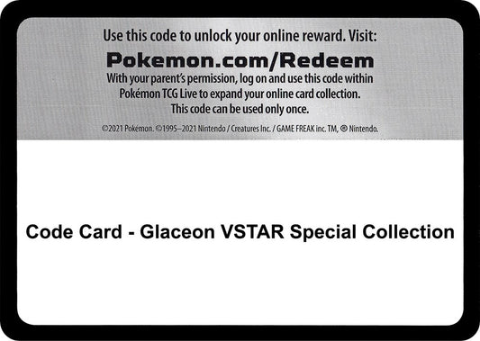 Image for Code Card - Glaceon VSTAR Special Collection - Pokemon