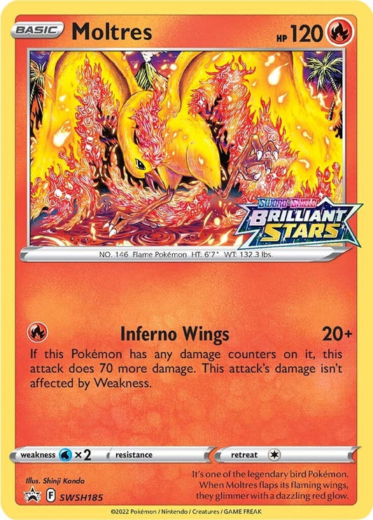 Image for Moltres - SWSH185 - Pokemon