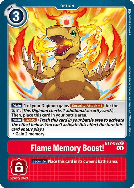 Image for Flame Memory Boost! - Digimon Card Game