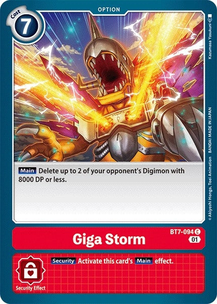 Image for Giga Storm - Digimon Card Game