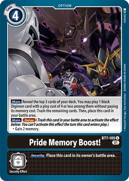 Image for Pride Memory Boost! - Digimon Card Game