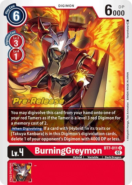 Image for BurningGreymon - Digimon Card Game