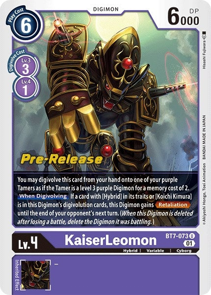 Image for KaiserLeomon - Digimon Card Game