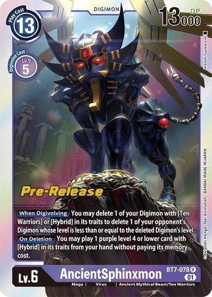 Image for AncientSphinxmon - Digimon Card Game