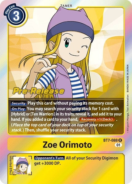 Image for Zoe Orimoto - Digimon Card Game