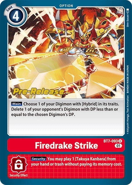 Image for Firedrake Strike - Digimon Card Game