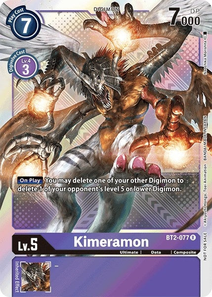 Image for Kimeramon - BT2-077 (Official Tournament Pack Vol.4) - Digimon Card Game