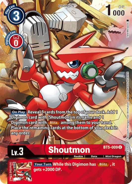 Image for Shoutmon (Tamer's Evolution Box 2) - Digimon Card Game