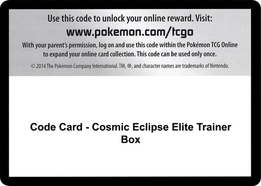 Image for Code Card - Cosmic Eclipse Elite Trainer Box - Pokemon