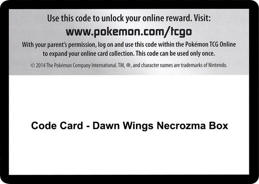 Image for Code Card - Dawn Wings Necrozma Box - Pokemon