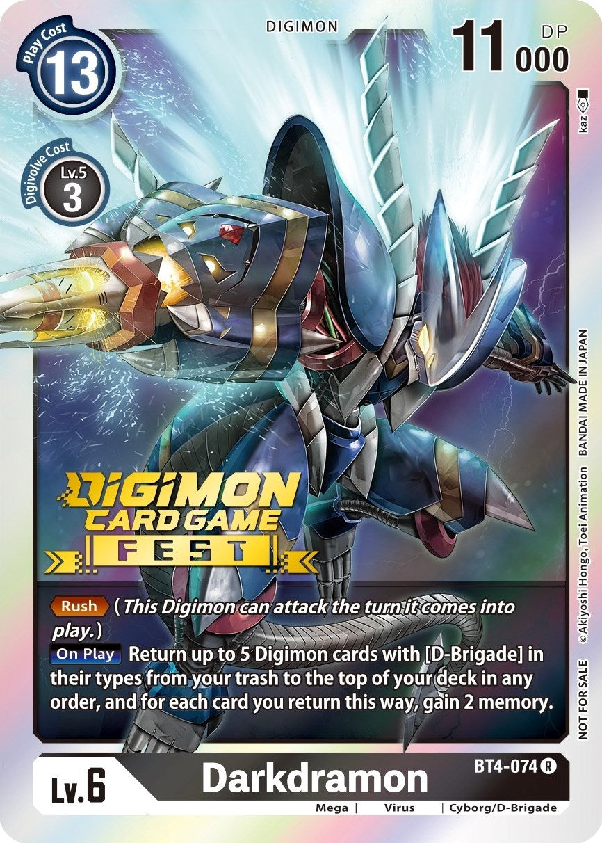 Image for Darkdramon (Digimon Card Game Fest 2022) - Digimon Card Game
